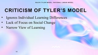 RALPH-TYLERS-MODEL. power point presntation | PPTX