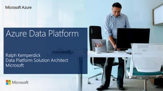 The Microsoft data platform capabilities
Transform
+ analyze
Visualize
+ decide
Capture
+ manage
Data

 