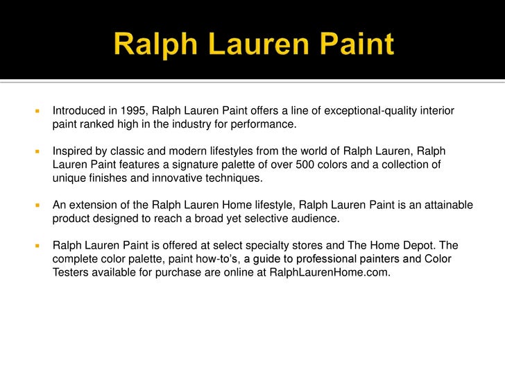 ralph lauren paint retailers
