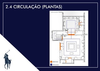 .
2.4 CIRCULAÇÃO (PLANTAS)
 