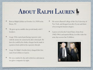 ralph lauren presentation