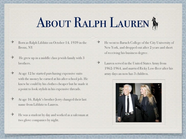 Ralph Lauren Presentation