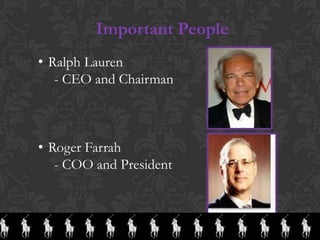 Products- Clothing, Home, Fragrance, Magazine and RestaurantClothing Lines