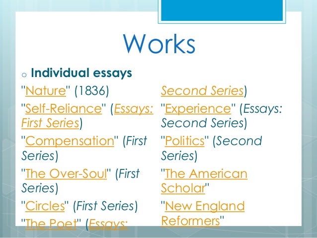Ralph waldo emerson the poet essay summary