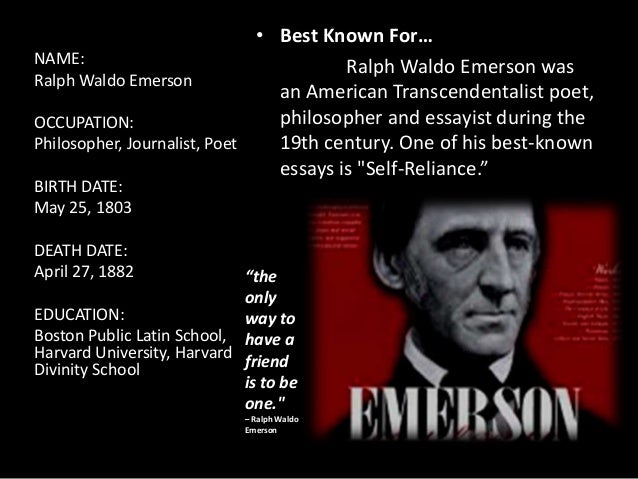Phd thesis on r w emerson