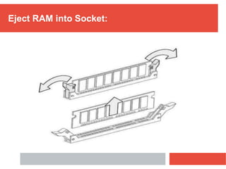 Eject RAM into Socket:
 