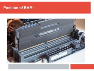 Position of RAM:
 