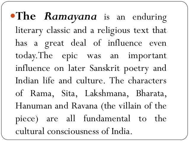 essay writing on ramayana in sanskrit