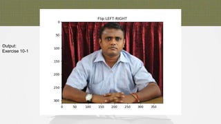 Python for Image and Video processing applications | PPTX