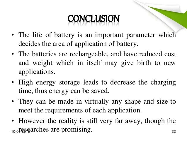 Conclusion of paper battery seminar 08 image
