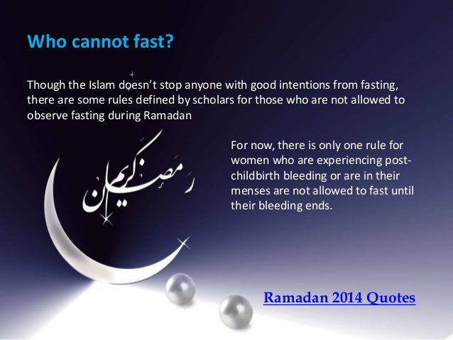 Ramadan Fasting Rules and Recommendations