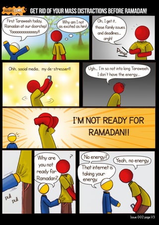 [Ramadan Comic] Get Rid of Your Distractions Before Ramadan: How to Achieve the Spiritual Focus You Want
