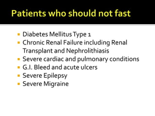  Diabetes MellitusType 1
 Chronic Renal Failure including Renal
Transplant and Nephrolithiasis
 Severe cardiac and pulm...