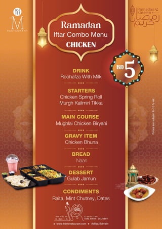 Ramadan Iftar Menu 2024 The M Restaurant Adliya.pdf