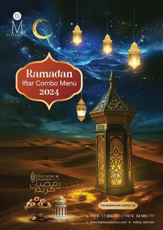 Ramadan Iftar Menu 2024 The M Restaurant Adliya.pdf