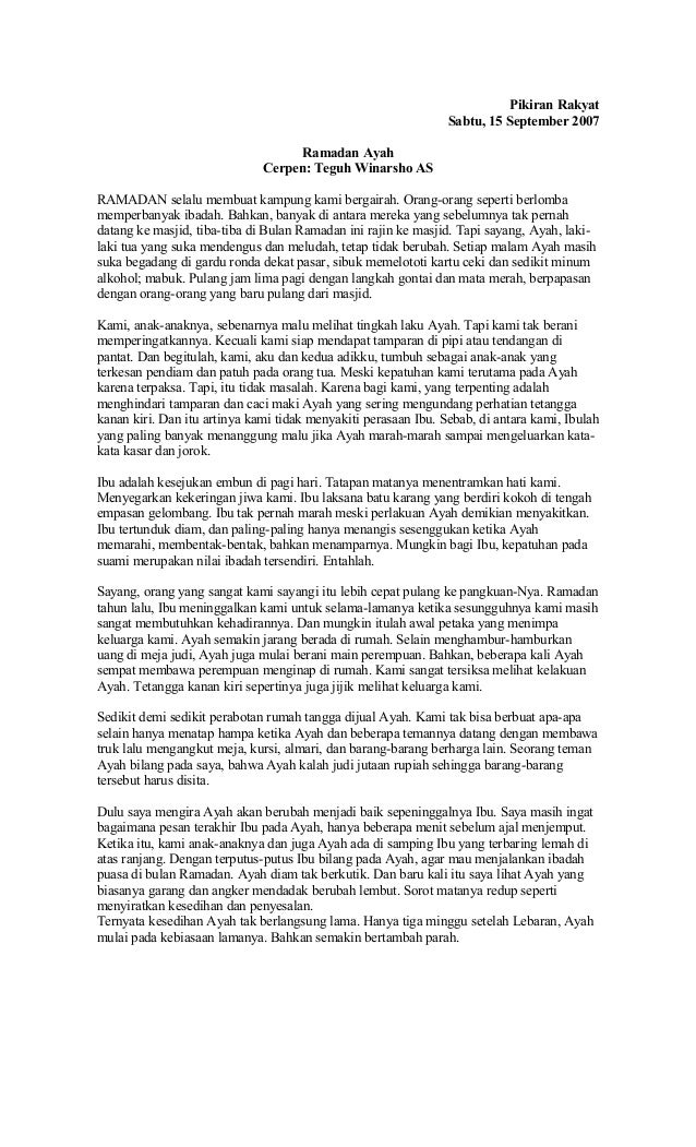 Ramadhan Ayah Teguh Winarsho As Ramadhan Ayah Teguh Winarsho As