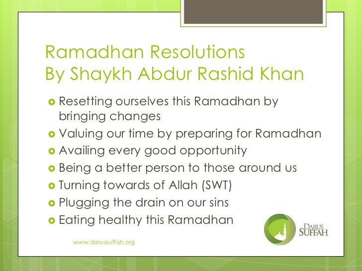 Reviving the Spirit of Ramadhan