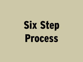 Six Step
Process

 