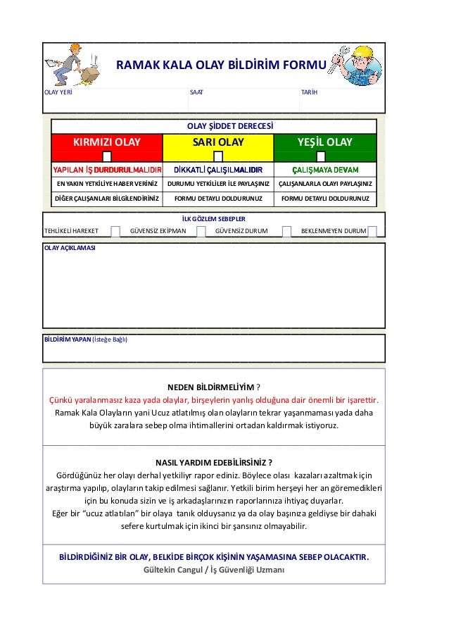 İsg formları İsg formları