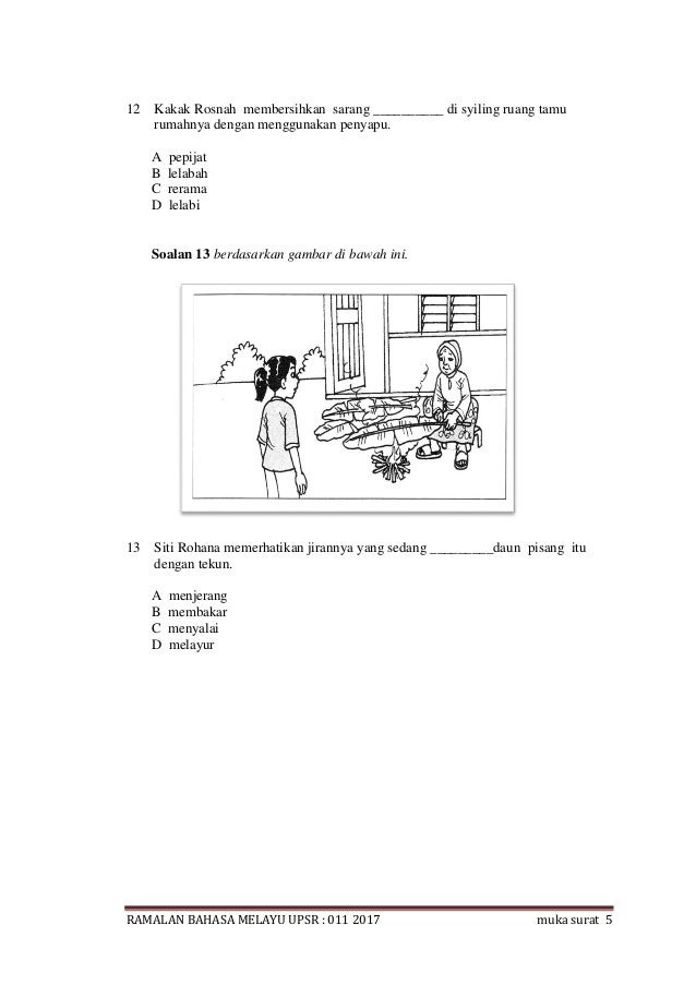 Ramalan Bm1 Upsr 2017