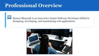 Raman Bhaumik - Skilled In Frameworks Like React And Django | PDF