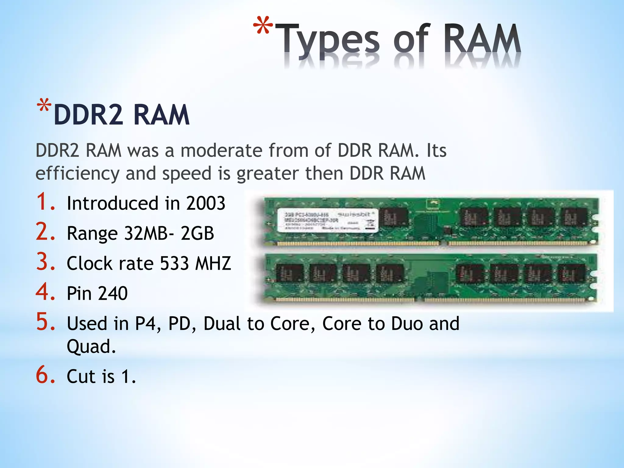 Ram and its types | PPTX
