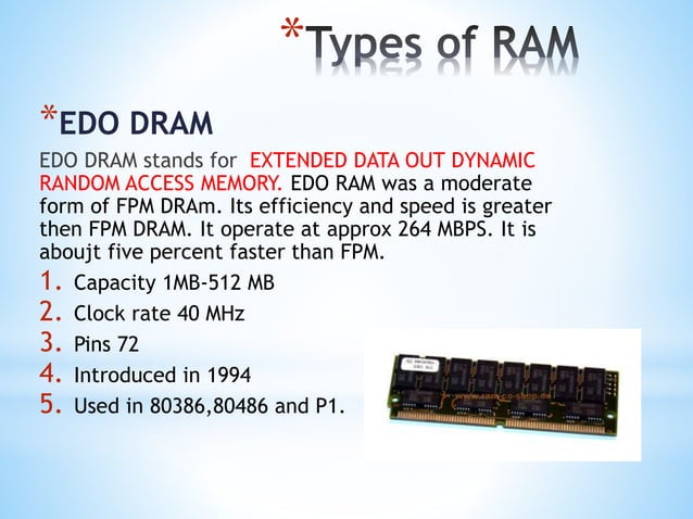 Ram and its types | PPTX