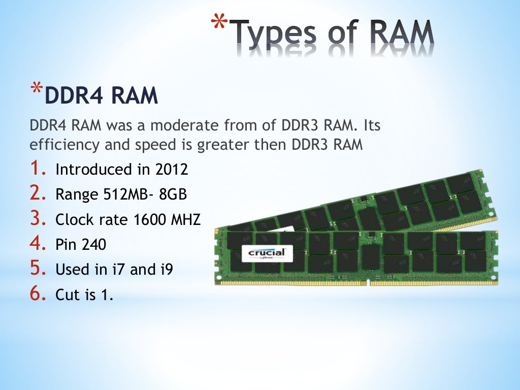 Ram and its types