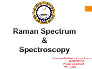 1
Presented By- Basant Kumar Sharma
2017PPH5335
Physics Department
MNIT Jaipur
 