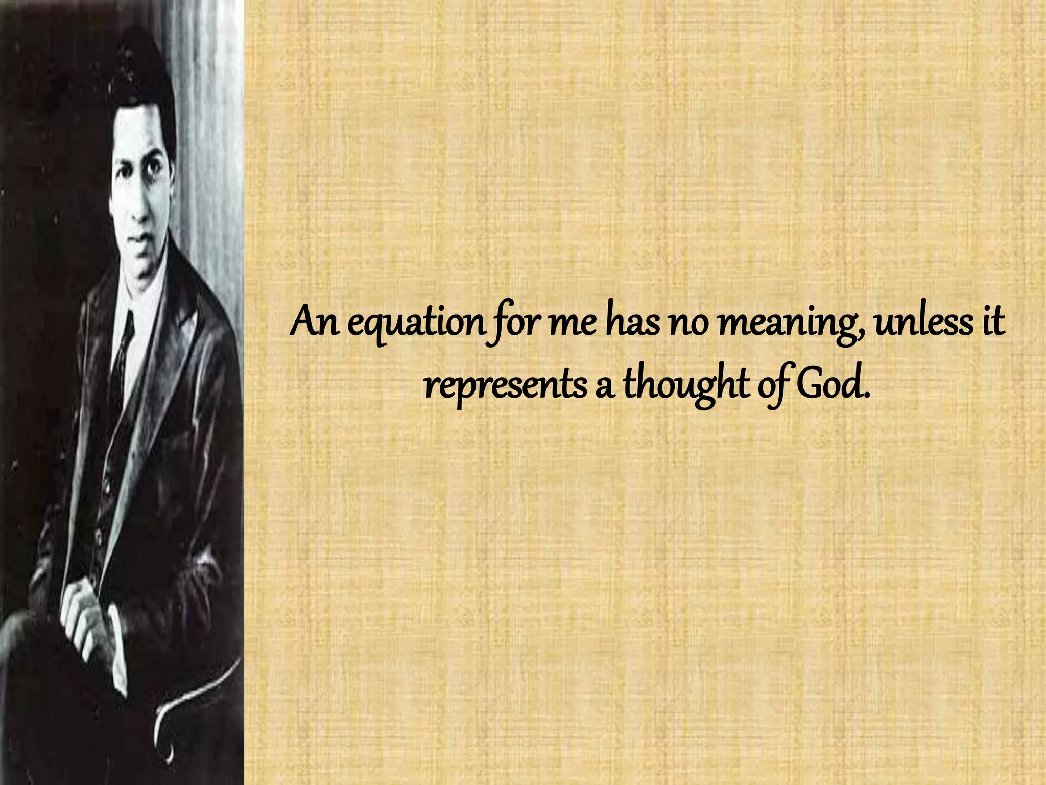 Ramanujan: The Man Who Knew Infinity | PPTX