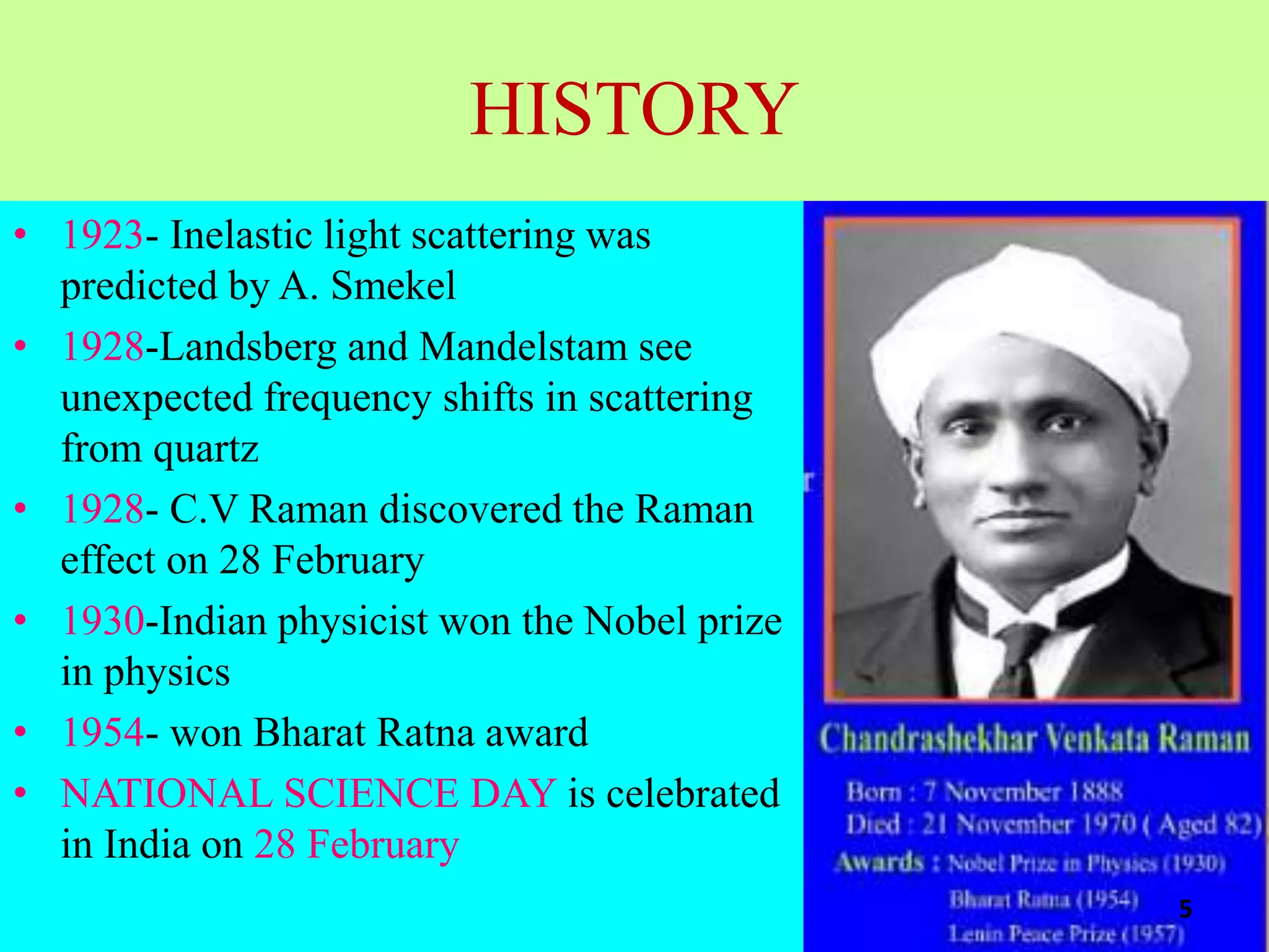 Who Invented Raman RAMAN SPECTROSCOPY AND ITS APPLICATIONS | PPTX