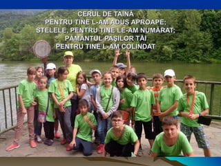 CERUL DE TAINĂCERUL DE TAINĂ
PENTRU TINE L-AM ADUS APROAPE;PENTRU TINE L-AM ADUS APROAPE;
STELELE, PENTRU TINE LE-AM NUMĂRAT;STELELE, PENTRU TINE LE-AM NUMĂRAT;
PĂMÂNTUL PAŞILOR TĂIPĂMÂNTUL PAŞILOR TĂI
PENTRU TINE L-AM COLINDATPENTRU TINE L-AM COLINDAT
 