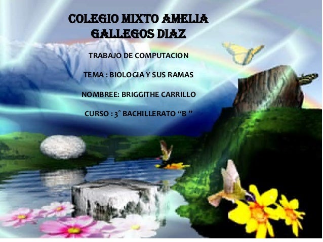 Ramas de la biologia