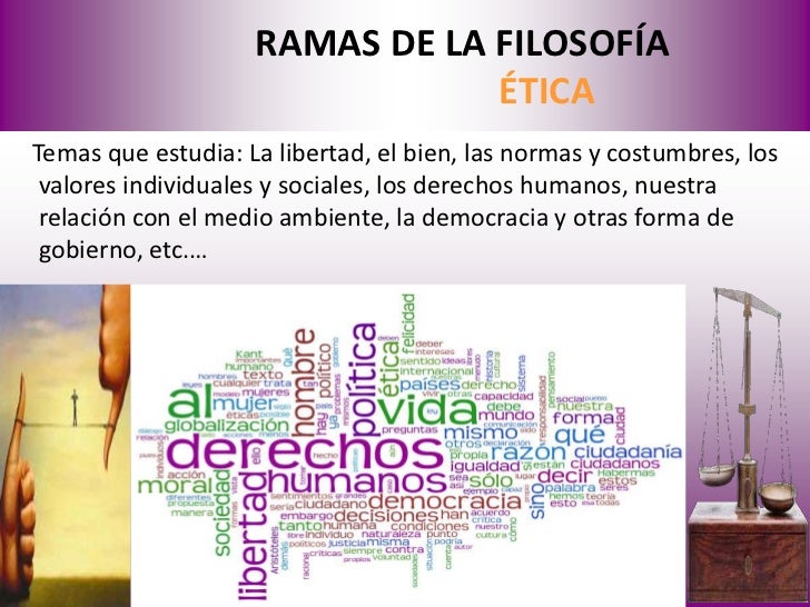Ramas de la filosofía