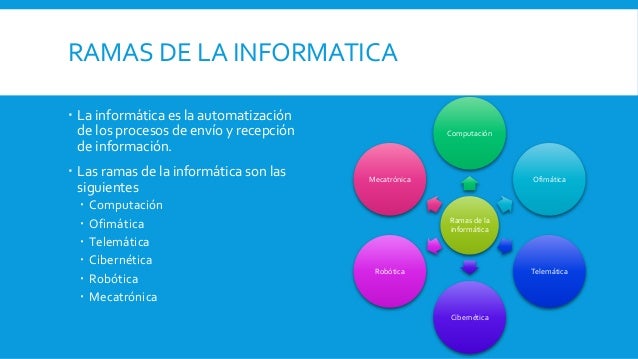 Ramas de la informatica quinto