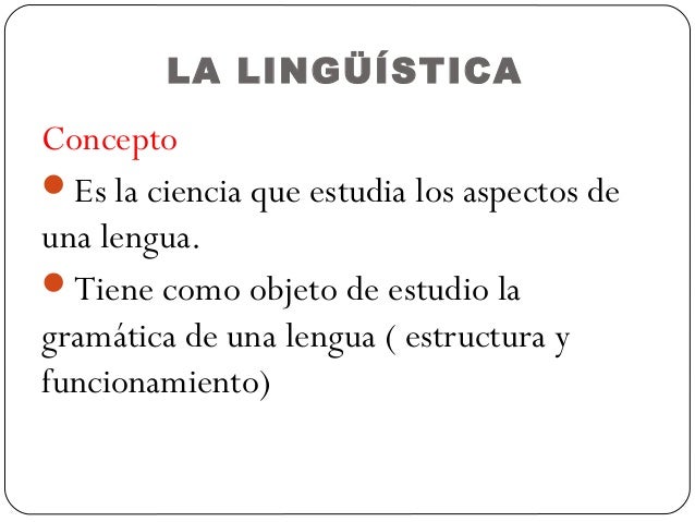 Ramas de la lingüística