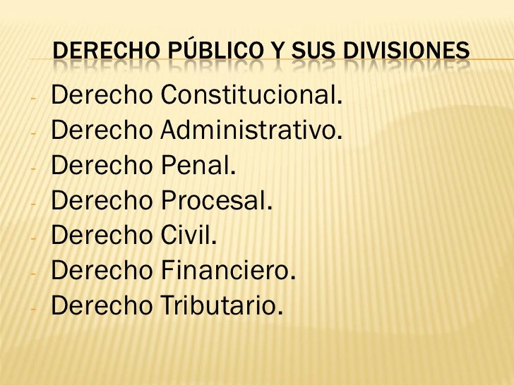 Ramas del derecho
