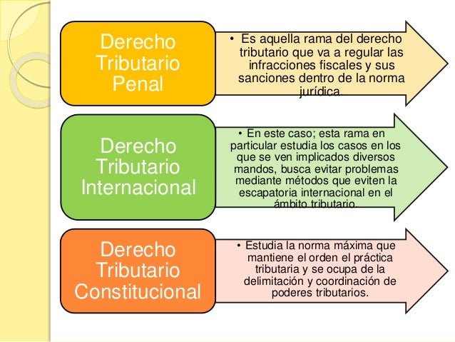 Ramas del derecho tributario