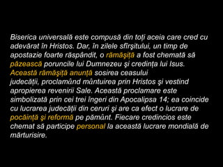 Bisericamondialaramasitavestestesoliaoricaruineam, limba si popor.