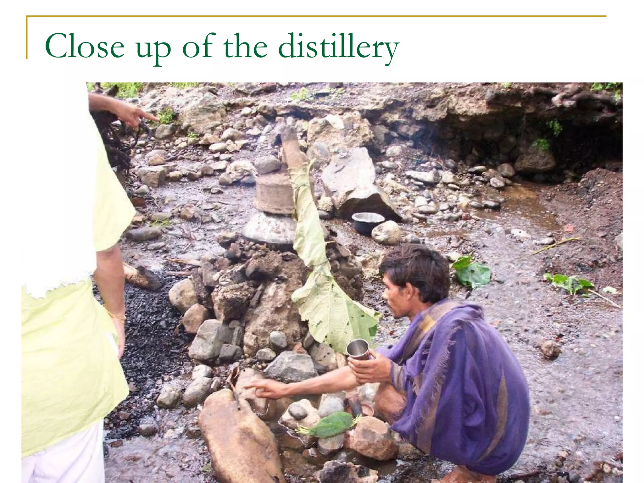 Close up of the distillery 