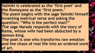 The ramayana is an indian epic 2019.pptx