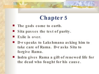 Ramayana  Chapter  Notes