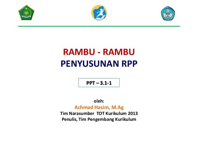  Rambu rambu penyusunan rpp 2020