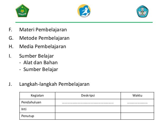 Rambu rambu penyusunan rpp 2013