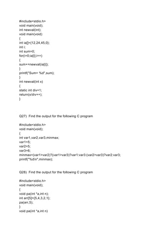 Ramco Sample Paper 2003 | DOC