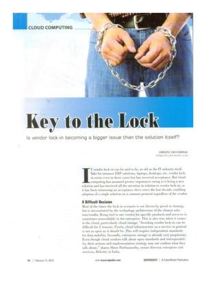 Cloud Computing - Key to the lock