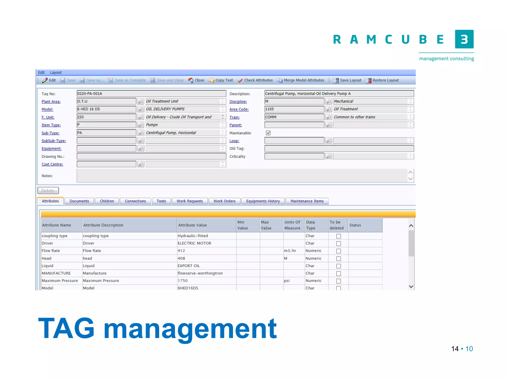 14 • 10
TAG management
 