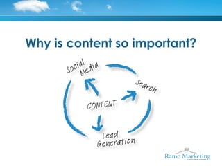 Why is content so important?
 
