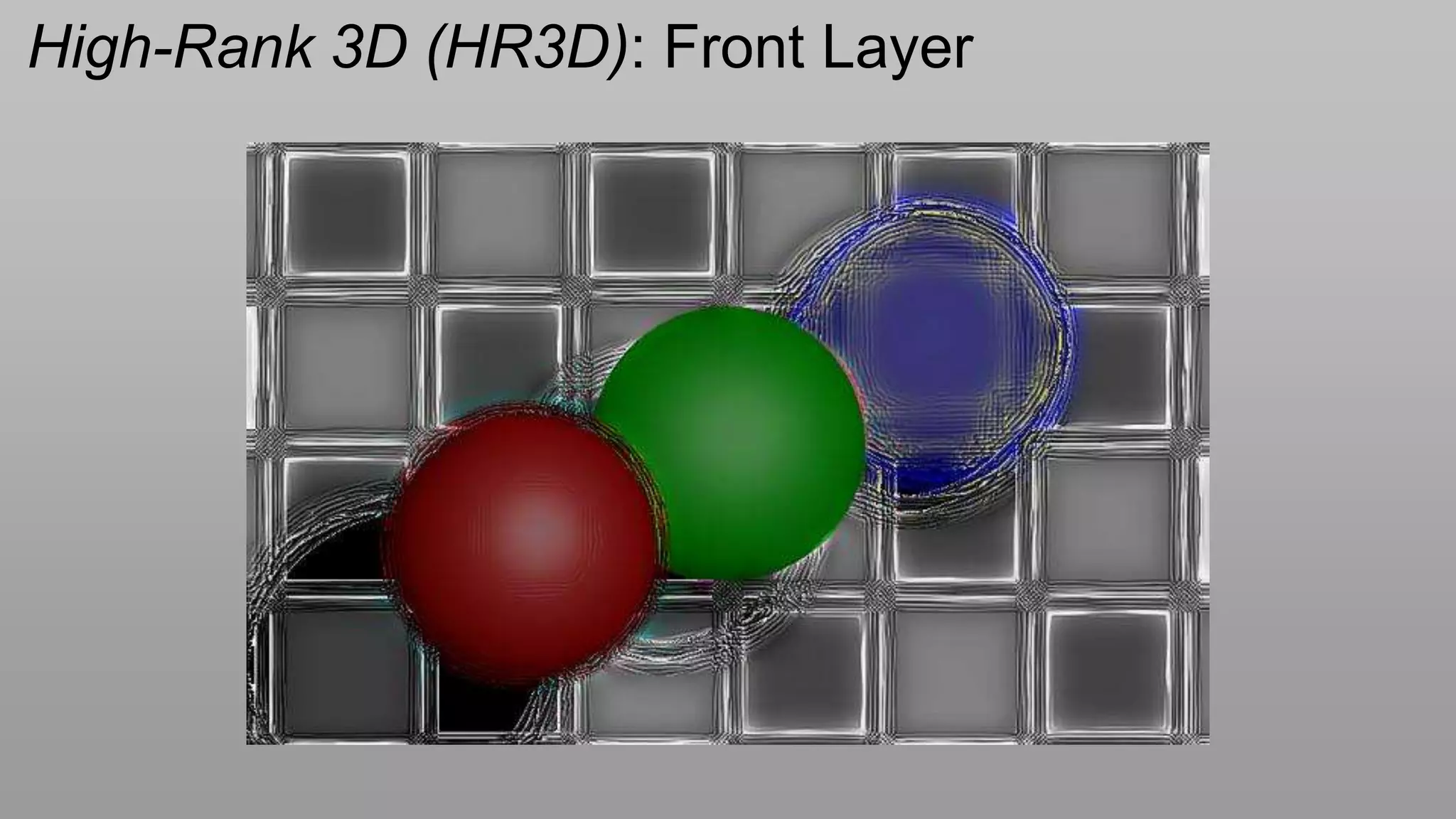 High-Rank 3D (HR3D): Front Layer
 