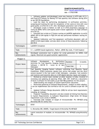 script, python bots, c, cpp, sql database coding... Ramesh gupta cv | DOCX